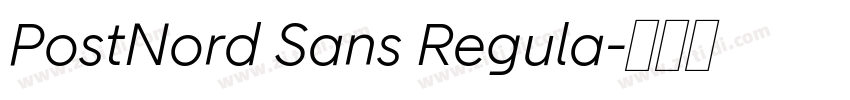 PostNord Sans Regula字体转换